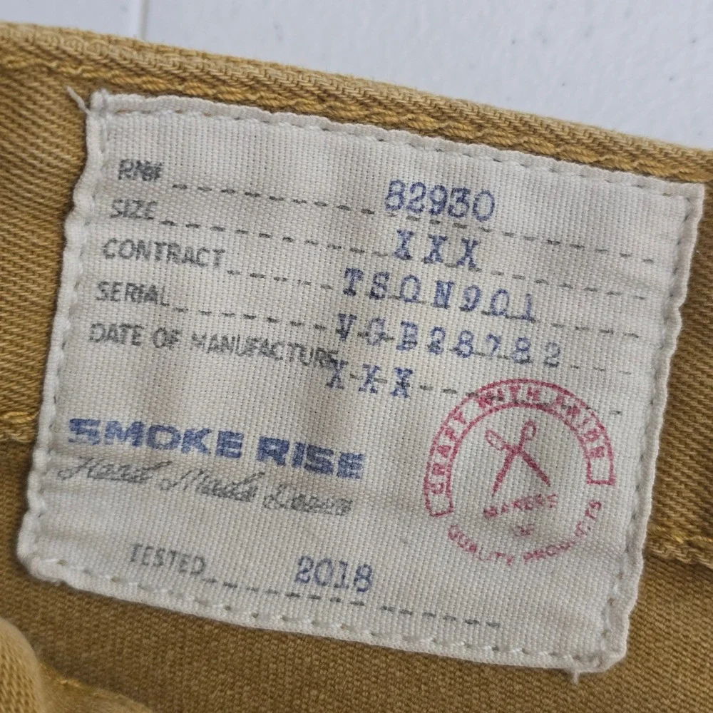 Smoke Rise Mens Moto Biker Jeans Mustard Yellow Slim Tapered 36x32 TSON901
